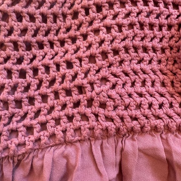 altard state, maxi dress, medium, ombre, crochet top, purple, halter top, boho - Picture 6 of 7